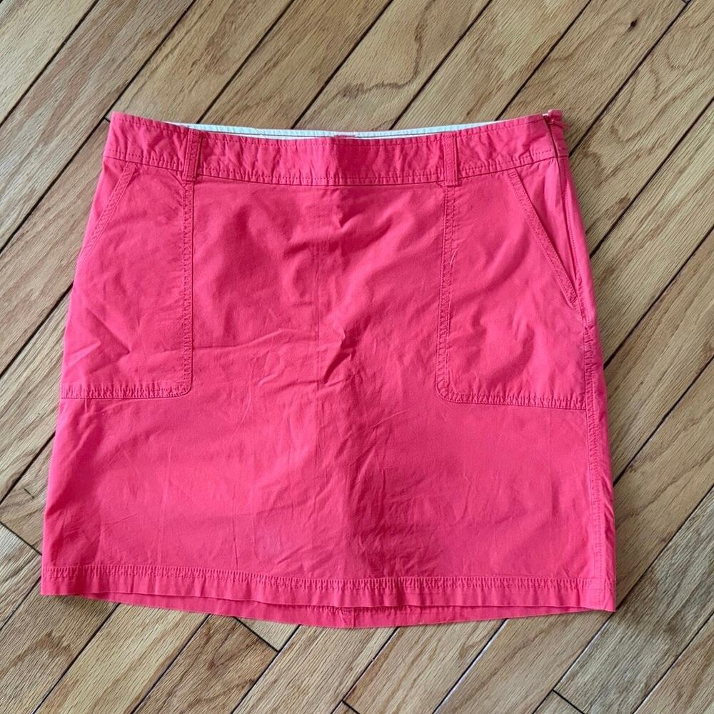 Dockers Women Pink Coral Skort Favorite Fit Athletic Golf Casual Skirt Size 10